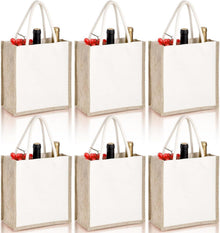 Jute-Tragetaschen Set mit