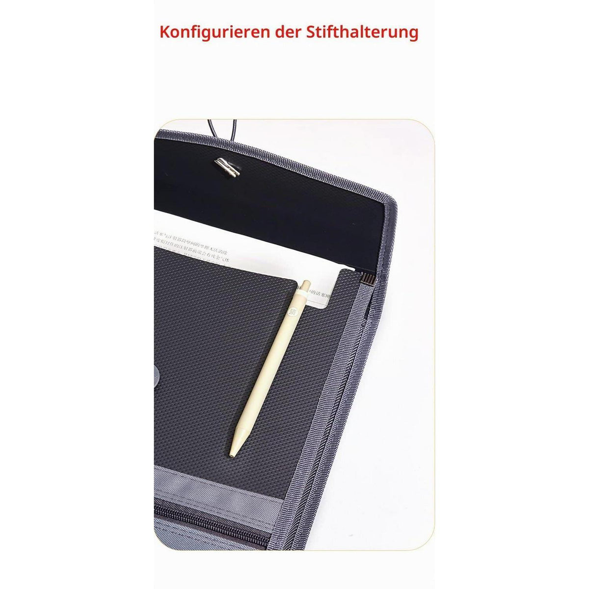 Erweiterbare Registermappe A4 – 4er Set Grün/Blau/Rot/Schwarz