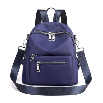 Damen Rucksack 2in1 Schultertasche Blau Wasserdicht Daypack