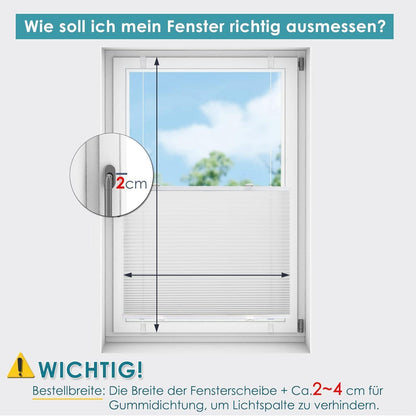 Rollos ohne Bohren Klemmrollos Fenster Plissee Klemmfix