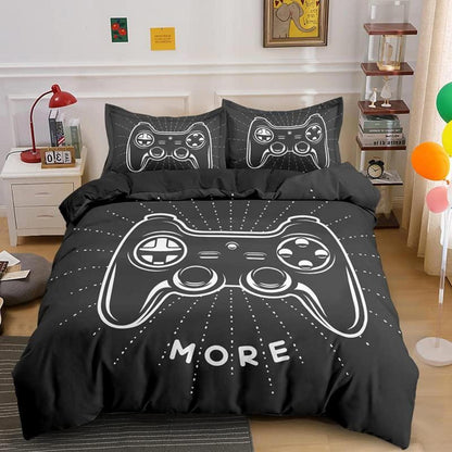 Gamepad Bettwäsche Set 200x220cm - Videospiel Betten Set für Kinder