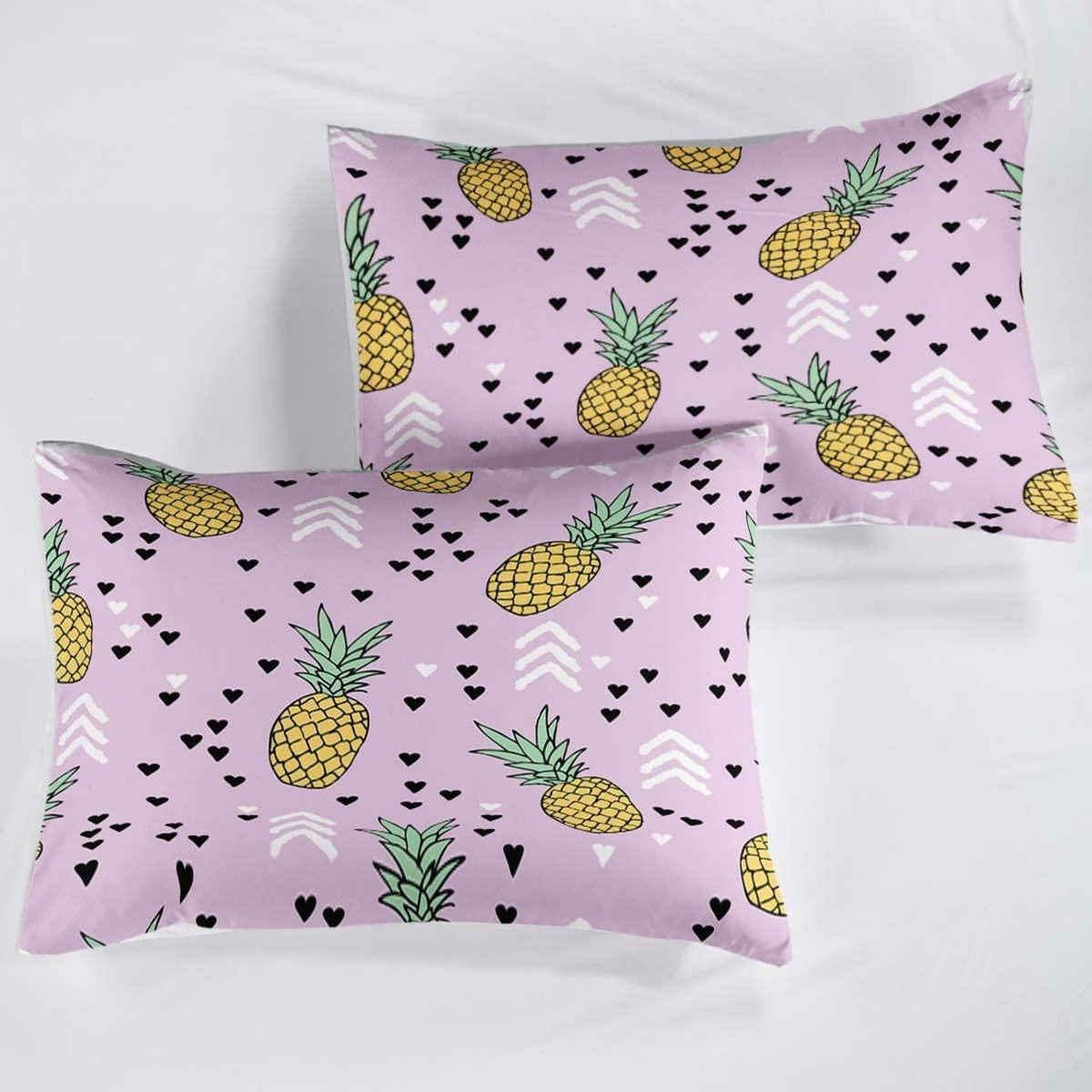 Ananas Bettwäsche Set 155x220cm – Tropical Bettwäsche für Kinder