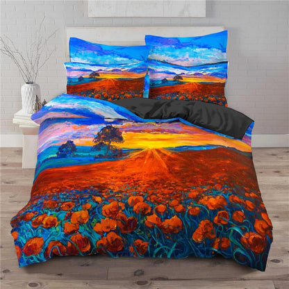 Sonnenblumen Bettwäsche Set 220x240cm für Kinderzimmer