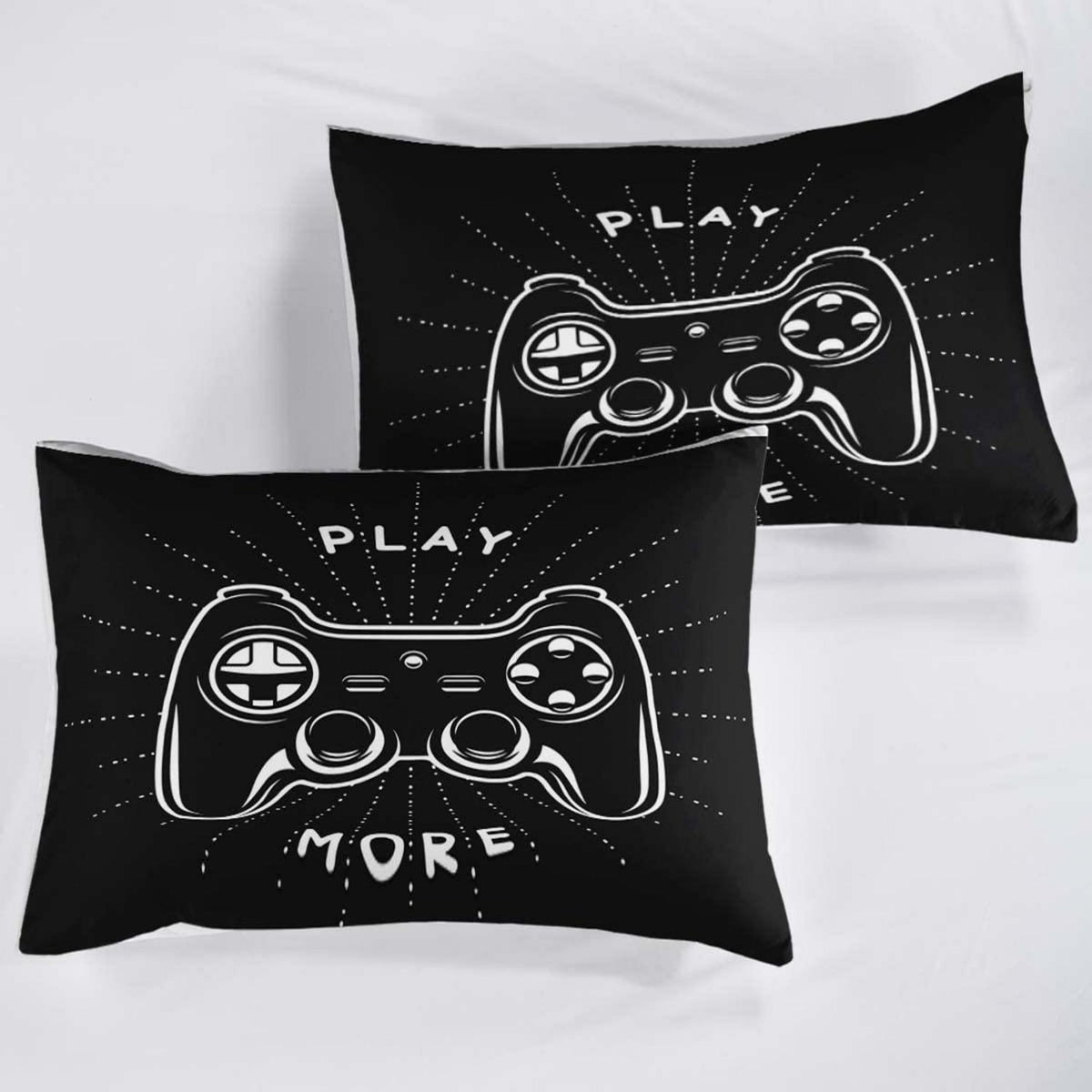 Gamer Bettwäsche Set 220x240cm – Gamepad Bettbezug für Kinder & Teenager