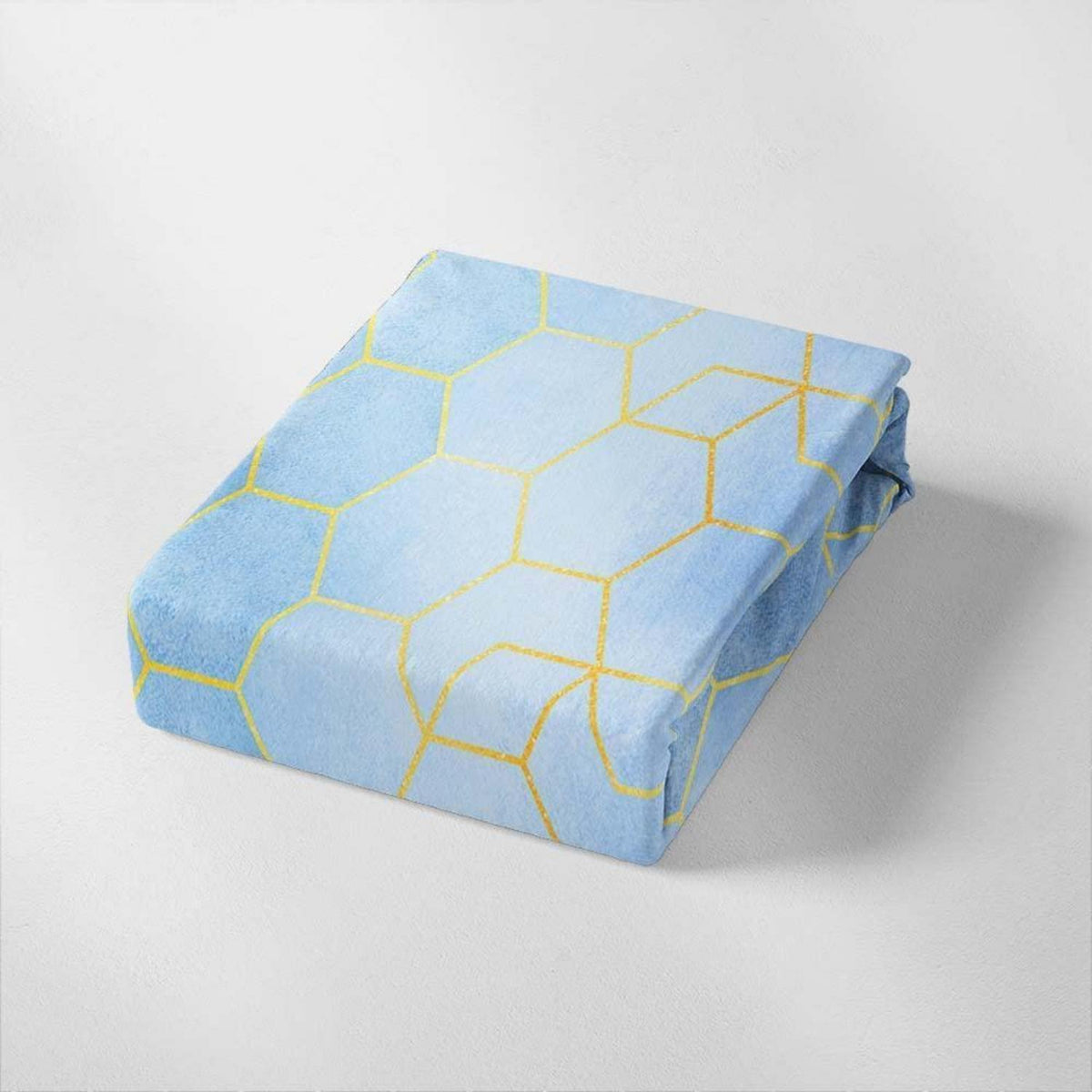 Bettwäsche-Set 200x220cm Marineblau Blau Gestreift Microfaser