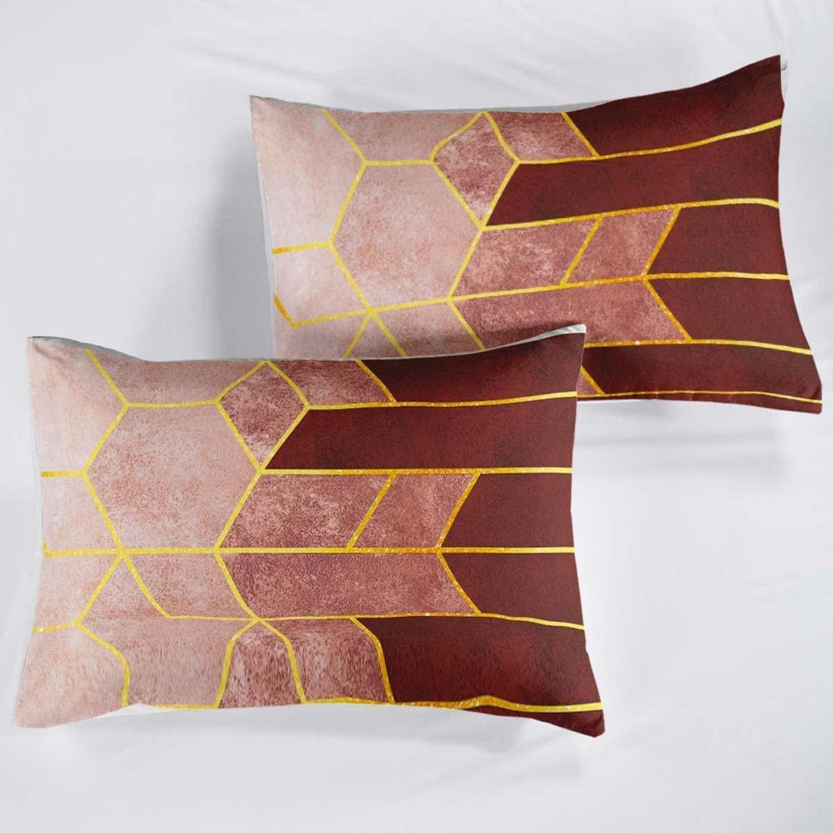 Bettwäsche-Set 220x240cm Gestreift Taupe Braun | Modern & Weich