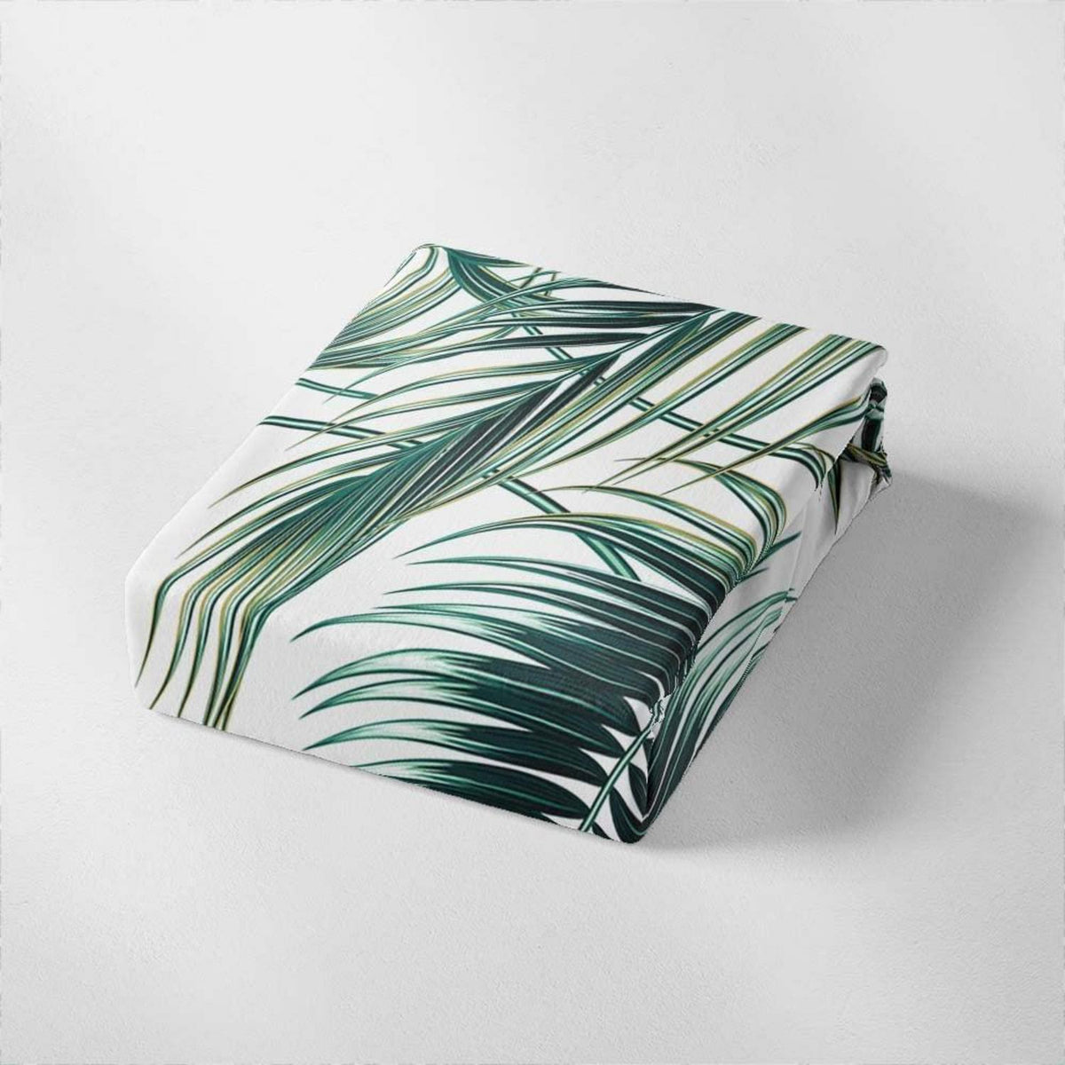 Grüne Blätter Bettwäsche Set 155x220cm & 80x80cm