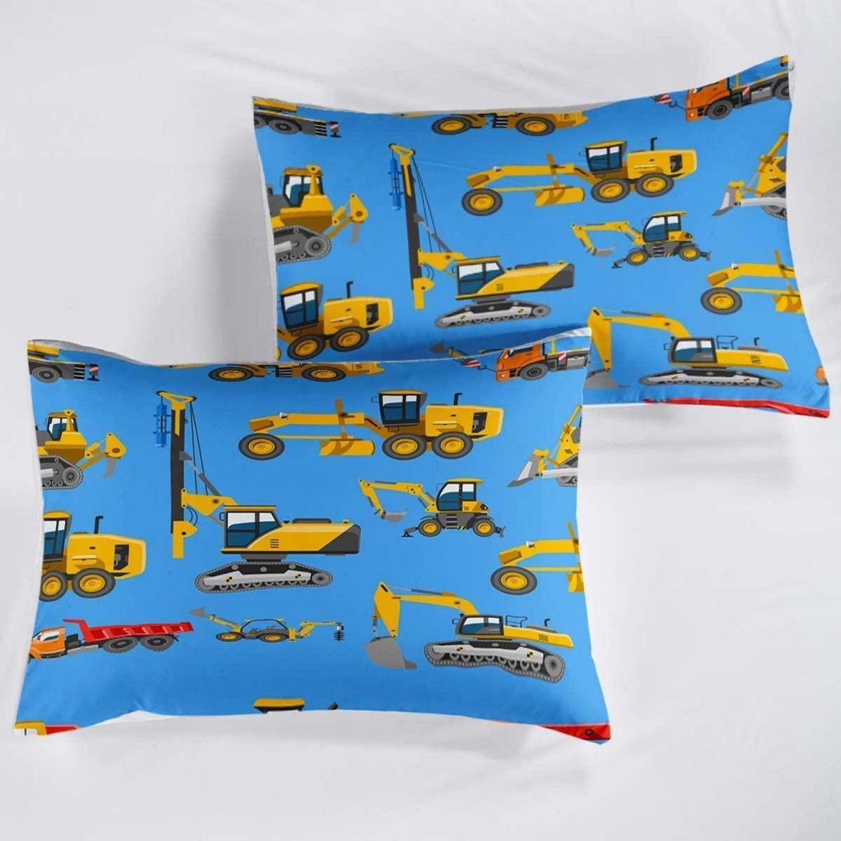 Blaues Bettwäsche-Set 200x220cm mit 2 Kissenbezügen 80x80cm