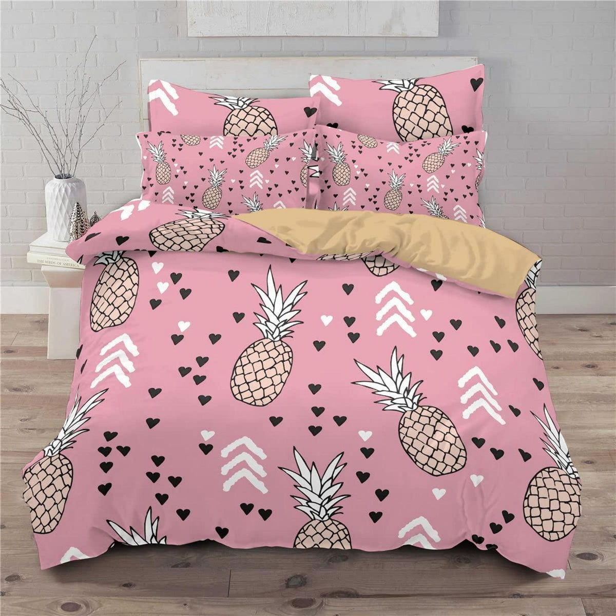 Ananas Bettwäsche Set 200x220cm - Tropisch & Ultraweich