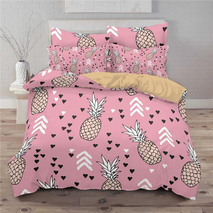 Ananas Bettwäsche Set 200x220cm - Tropisch & Ultraweich