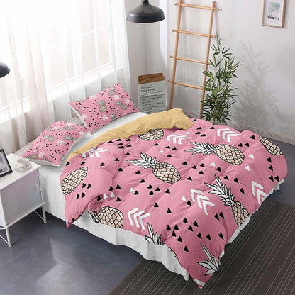 Ananas Bettwäsche Set 220x240cm – Tropical Bettwäsche für Kinder