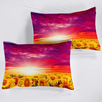 Sonnenblumen Bettwäsche Set 220x240cm für Kinderzimmer