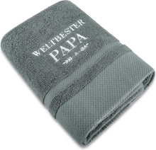 Besticktes Badetuch 50x100 Vatertagsgeschenk Weltbester Papa