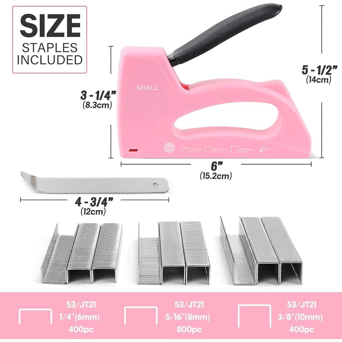 Leichte Heftpistole für Holz & Polster | JT21 Tacker Set