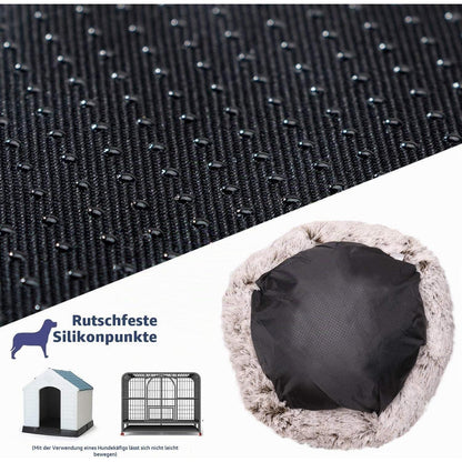 Flauschiges Hundebett Orthopädisch für Große Hunde Schwarz 100cm