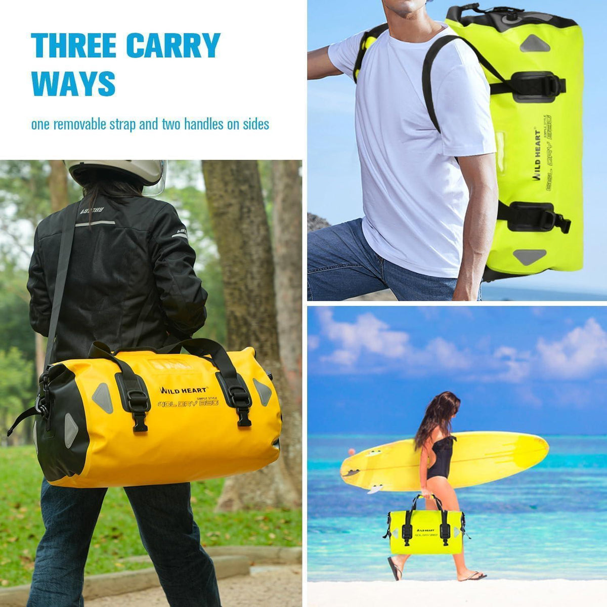 Wasserdichte Reisetasche 100L – Kajak, Camping, Motorrad