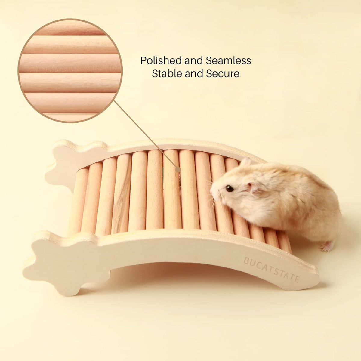 Hamster-Kletterleiter Holz Brückendekoration Rennmäuse Mäuse Tiere