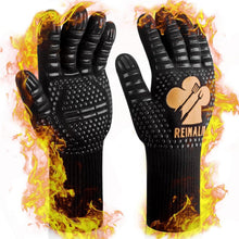 Grillhandschuhe Hitzebeständig 800°C L/XL/XXL Grill Zubehör