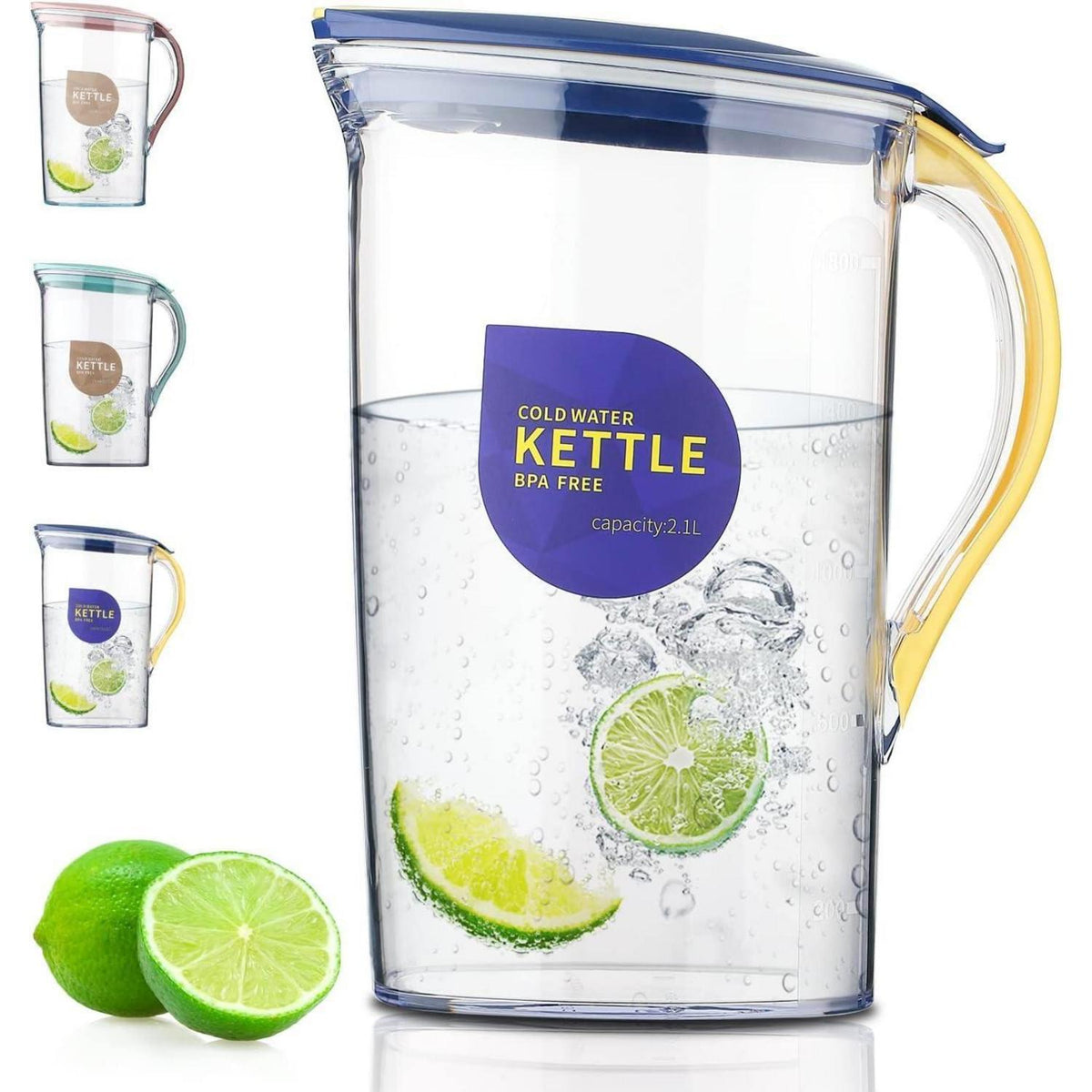 Karaffe für Kühlschranktür 2,1L - Gelb