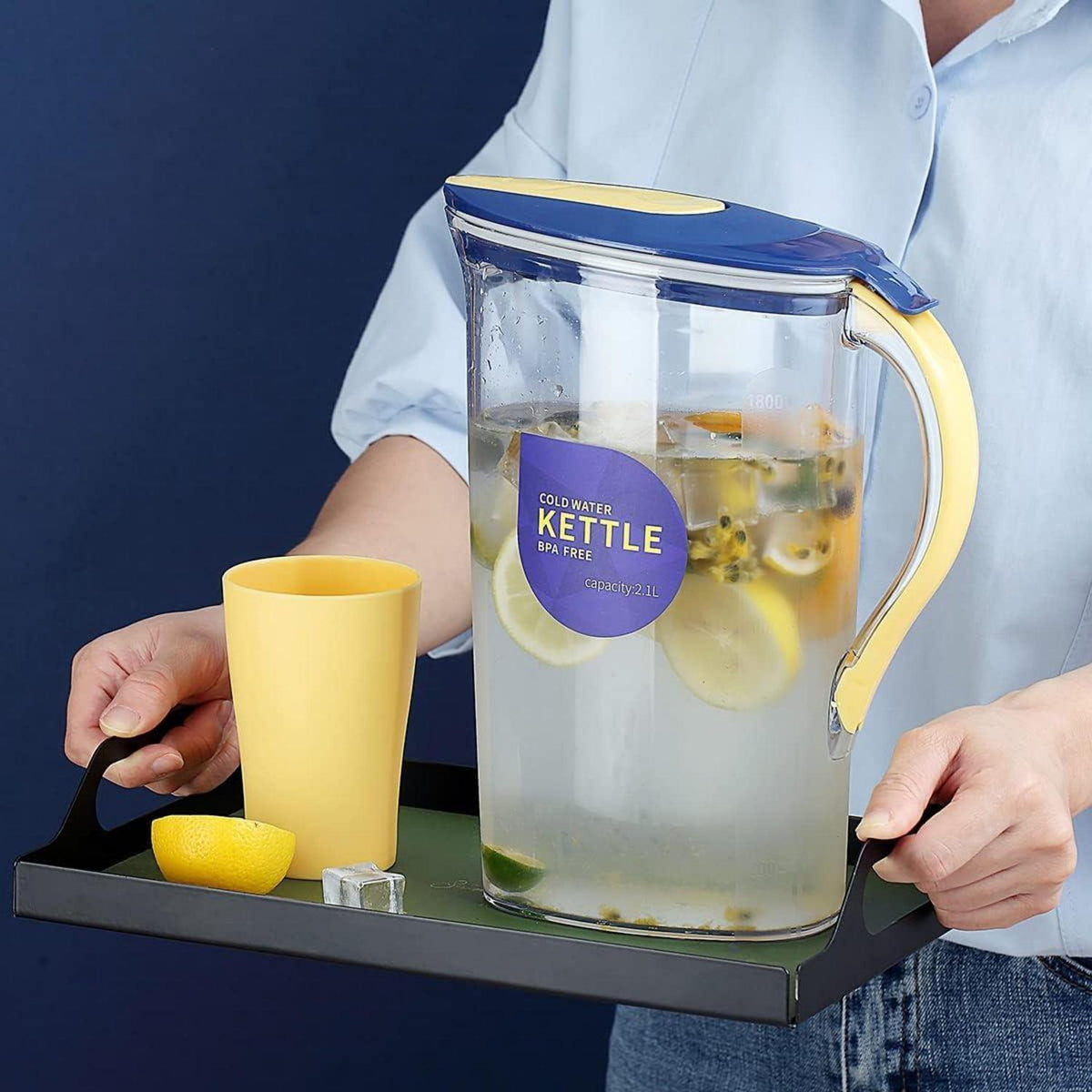 Karaffe für Kühlschranktür 2,1L - Gelb