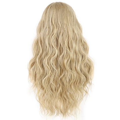 Blonde Wellen Stirnband Perücke – Synthetisch, 26 Zoll, Glueless