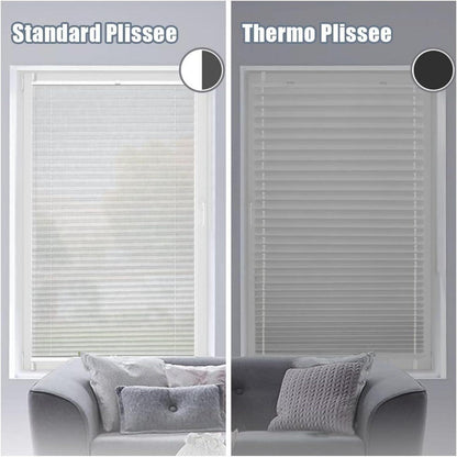 Verdunkelungsplissee ohne Bohren Klemmfix Weiß 80x220 cm Thermo Sichtschutz
