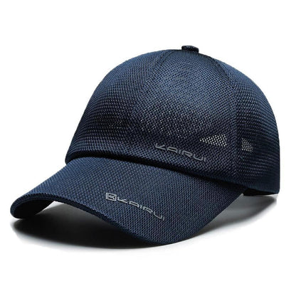 Sommer Baseball Cap Herren Damen Mesh Atmungsaktiv Dunkelblau