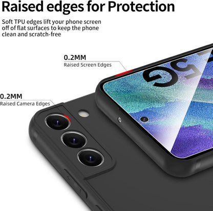 Panzer Schutzglas und Silikonhülle für Samsung Galaxy S21 FE 5G
