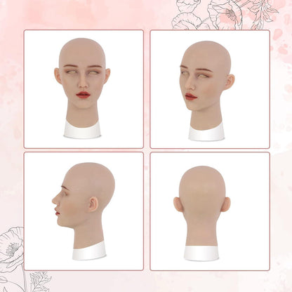 Silikonmaske für Damen und Herren, Cosplay, Halloween, Crossdressing