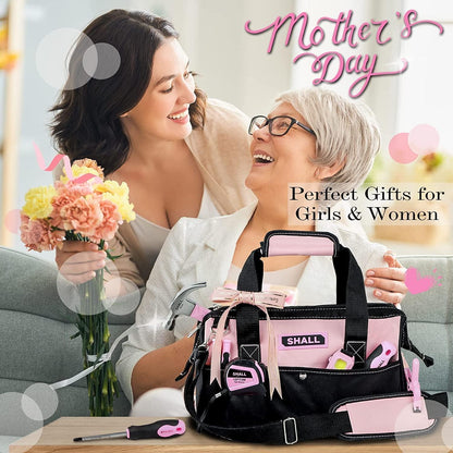 Werkzeug Set Rosa 246 Teile mit 14" Werkzeugtasche