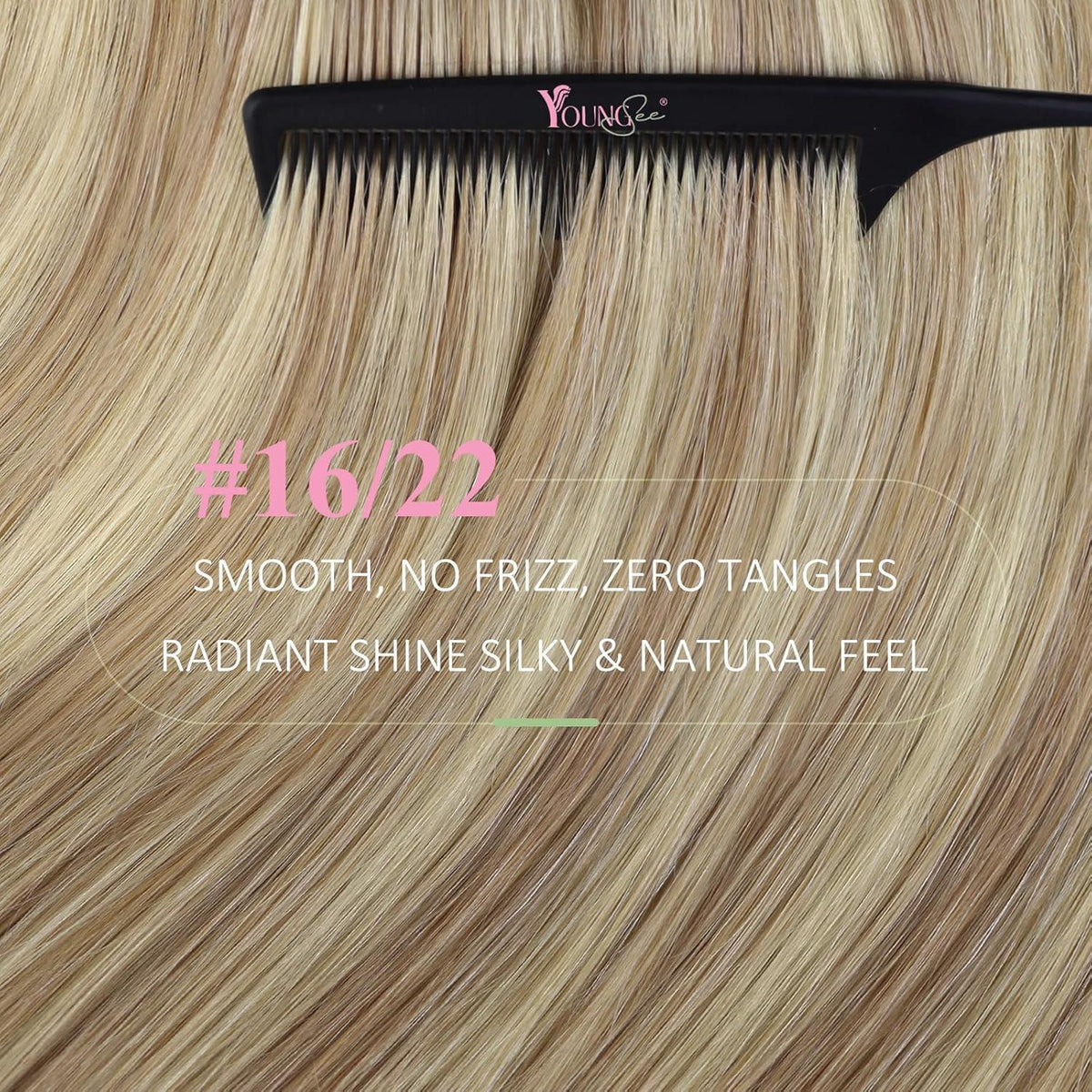 Echthaar Tape Extensions Blond 45cm - Remy Haarverlängerung