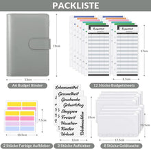 Budget Binder A6 Ringbuch Geld Sparen Mappe mit