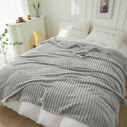Kuscheldecke 100 x 150 cm Graue Decke Sofadecke