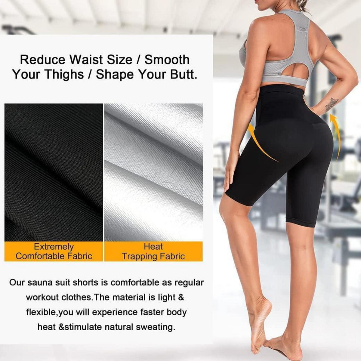 Sauna Shorts Damen – Thermo Leggings für Sport & Abnehmen L-XL