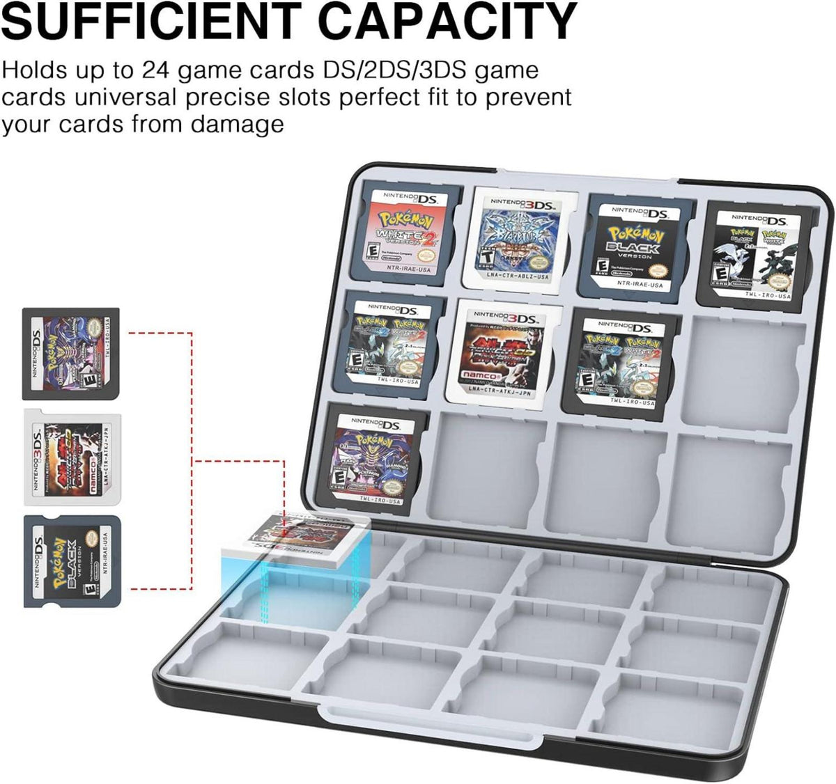 HEIYING Game Card Aufbewahrungstasche für Nintendo DS 3DS