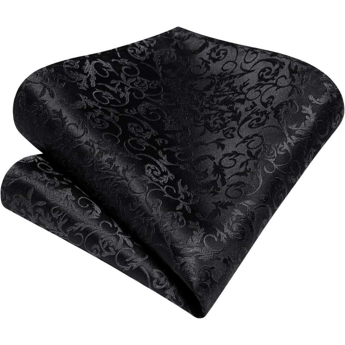 Herren Krawatten Set mit Einstecktuch & Manschettenknöpfen Seide Paisley