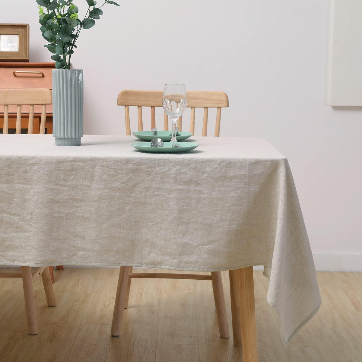 Leinen Tischdecke Rechteckig 140x250 cm – Natürliche Eleganz