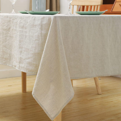 Leinen Tischdecke Rechteckig 140x250 cm – Natürliche Eleganz