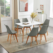 Moderner Esszimmertisch Weiß 110x70 cm – Skandinavisch & Robust