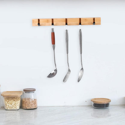 Hakenleiste Holz Wand Klappbar Garderobenleiste 5 Haken Weiß 42cm