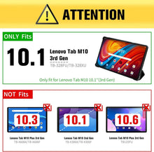DLveer Lenovo Tab M10 10,1 Zoll Hülle Schwarz Smart Cover