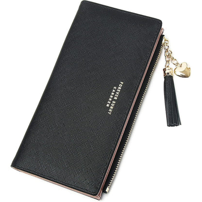 Kleine Damen Handtasche Schwarz Schultertasche mit Reißverschluss
