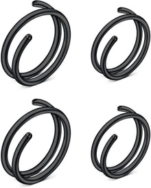 Nasenpiercing Fake Chirurgenstahl Silber Rosegold C-förmiger 20G 8mm