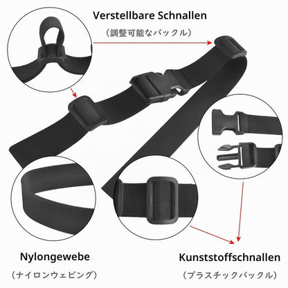 Brustgurt für Rucksack – Schnellverschluss, verstellbar, 2er-Set
