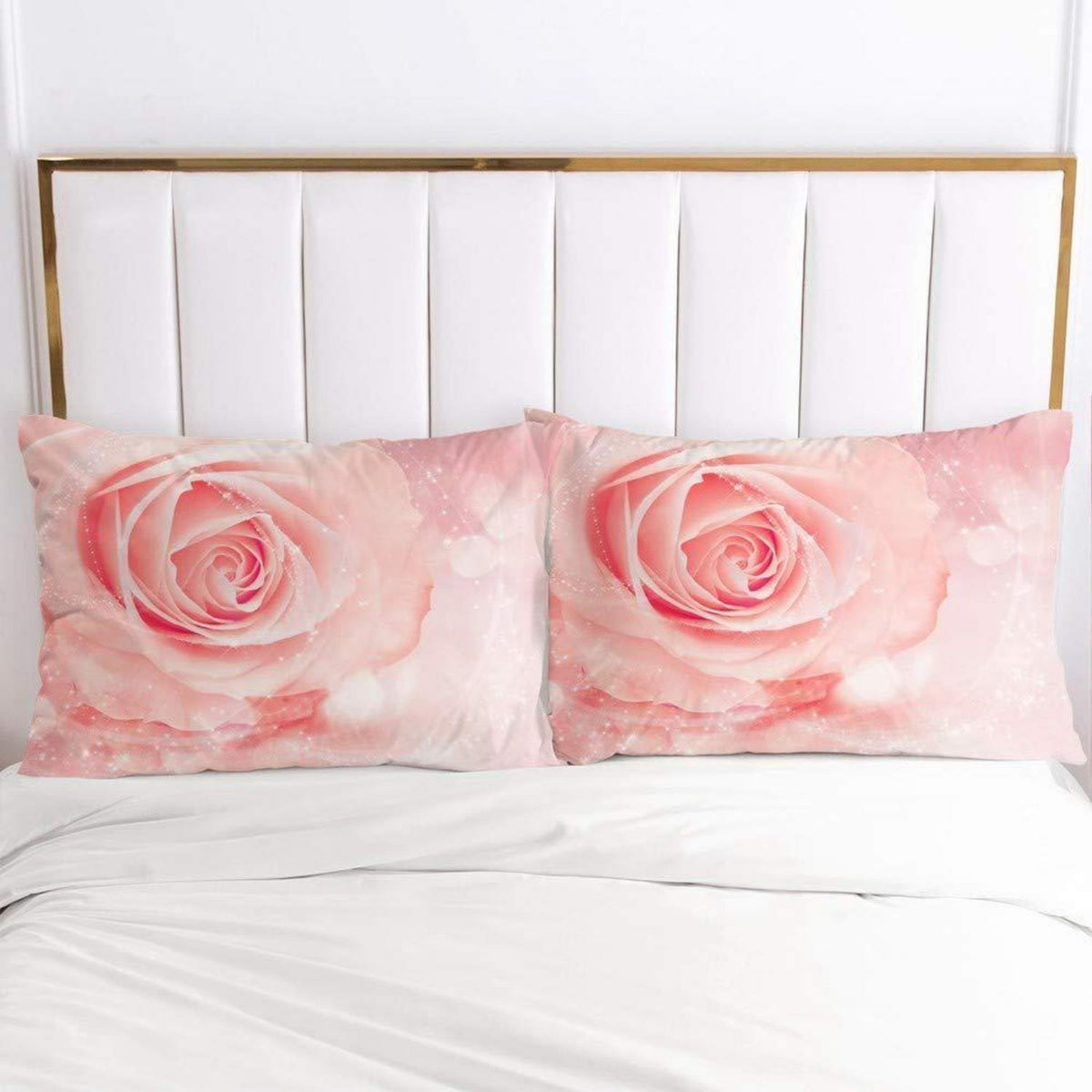Rosa Rosen Bettwäsche-Set 135x200 cm, 4-teilig