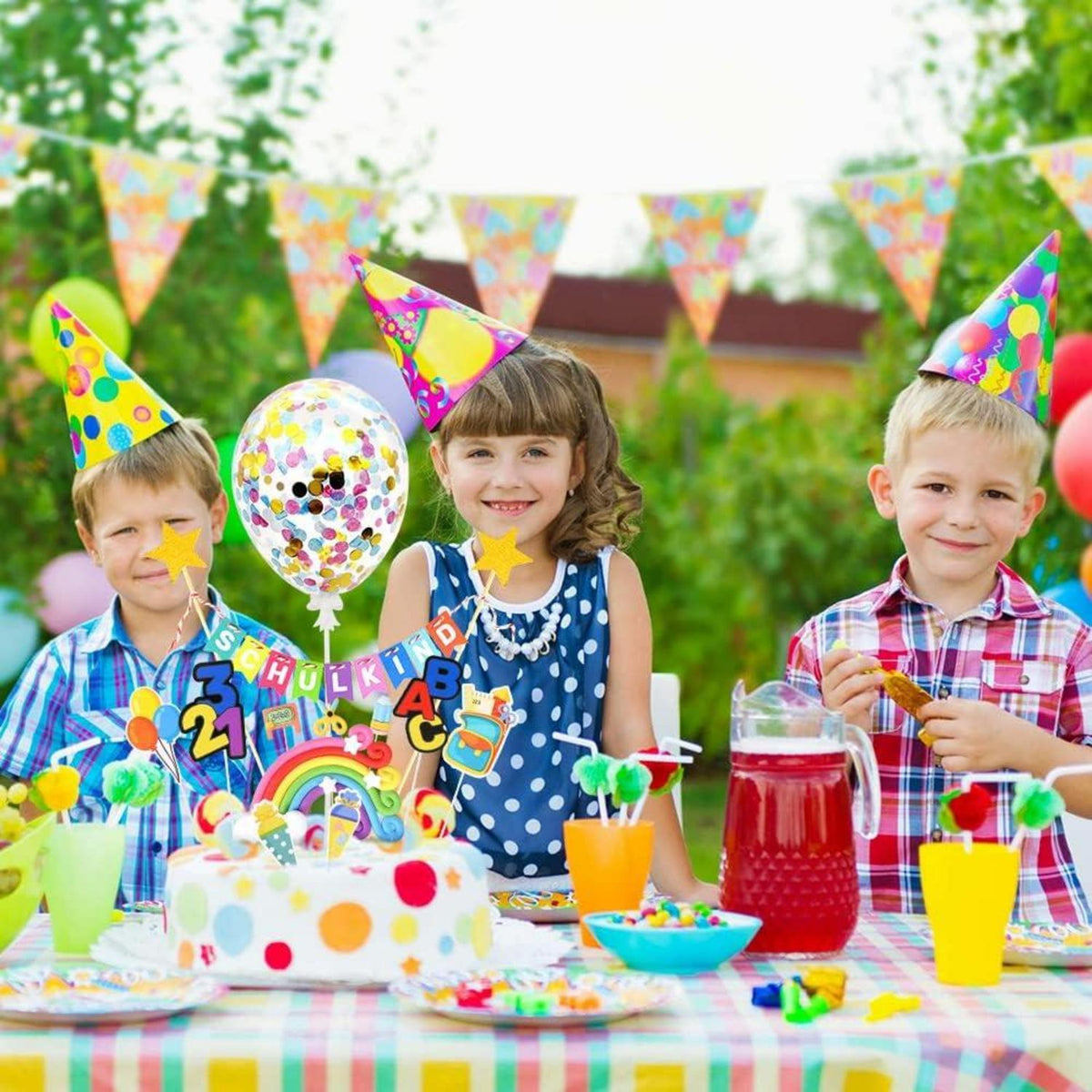 iZoeL Einschulung Schulkind Torte Cupcake Muffin Topper Mädchen Jungen