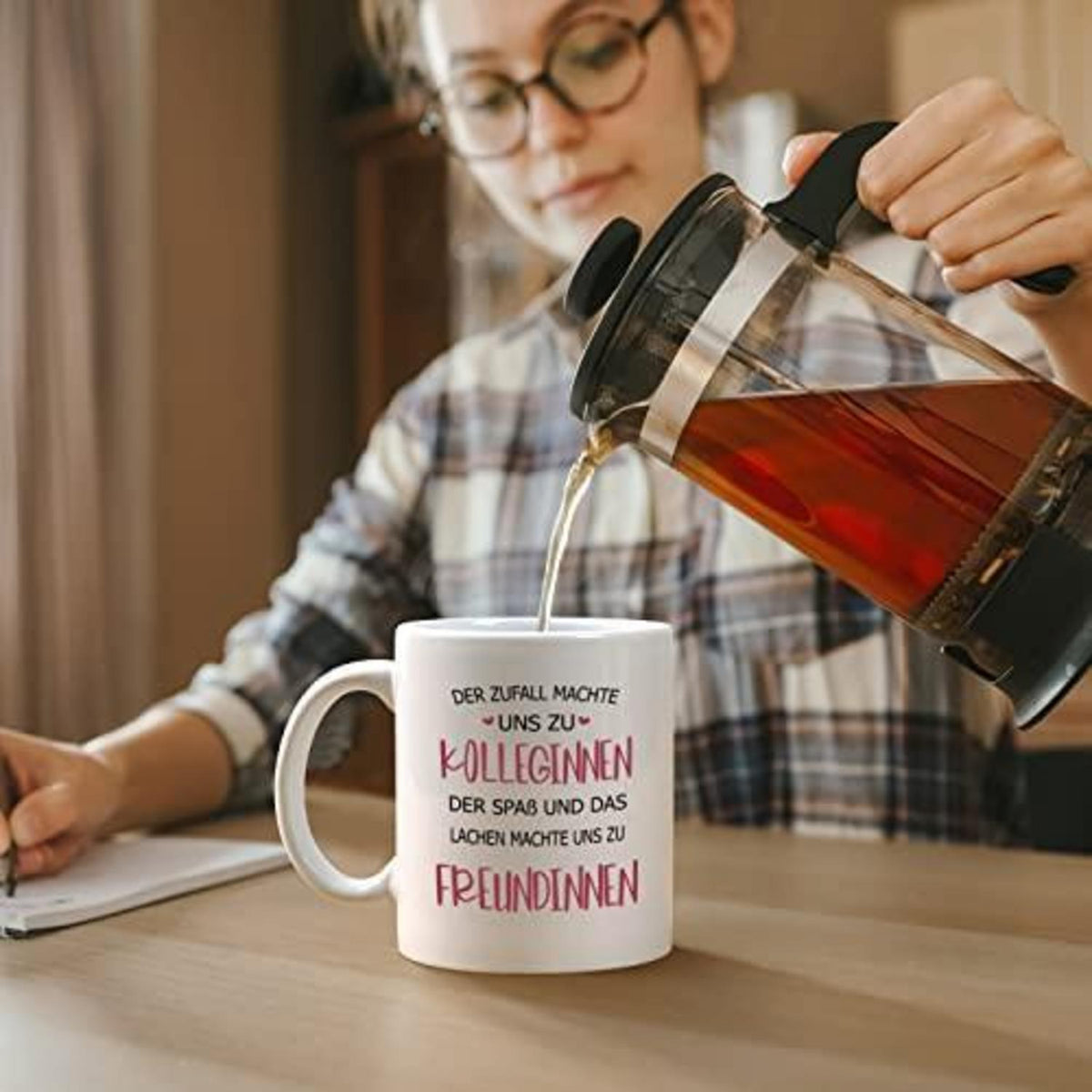 Abschiedsgeschenk Kollegin – Tasse mit Spruch – 320ml Keramik