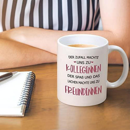 Abschiedsgeschenk Kollegin – Tasse mit Spruch – 320ml Keramik