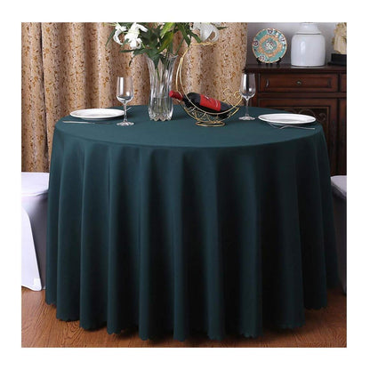 Runde Tischdecke Grün Dunkel 360cm – Tischwäsche für Küche & Party