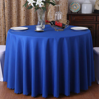 Runde Tischdecke Dunkelblau 360cm – Polyester Tischwäsche für Party & Hochzeit